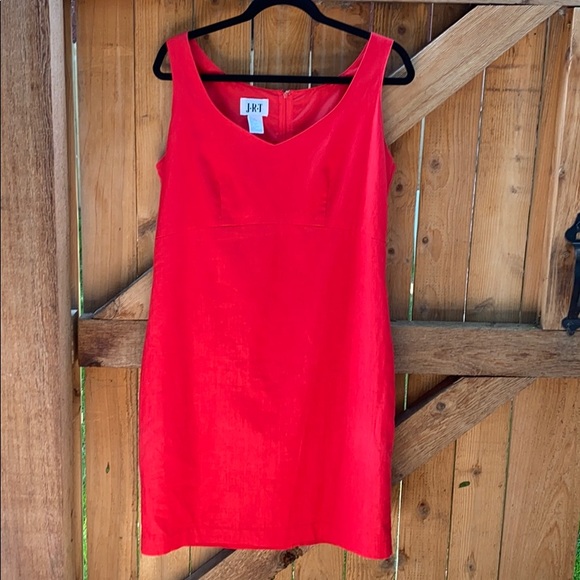 Dresses & Skirts - Beautiful Red Linen & Cotton Dress 14